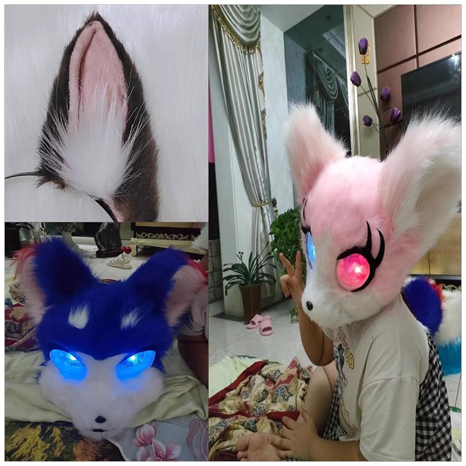 Kunstfell Streifen Set - 4x1,5m Bunte DIY Streifen Für Bastelprojekte