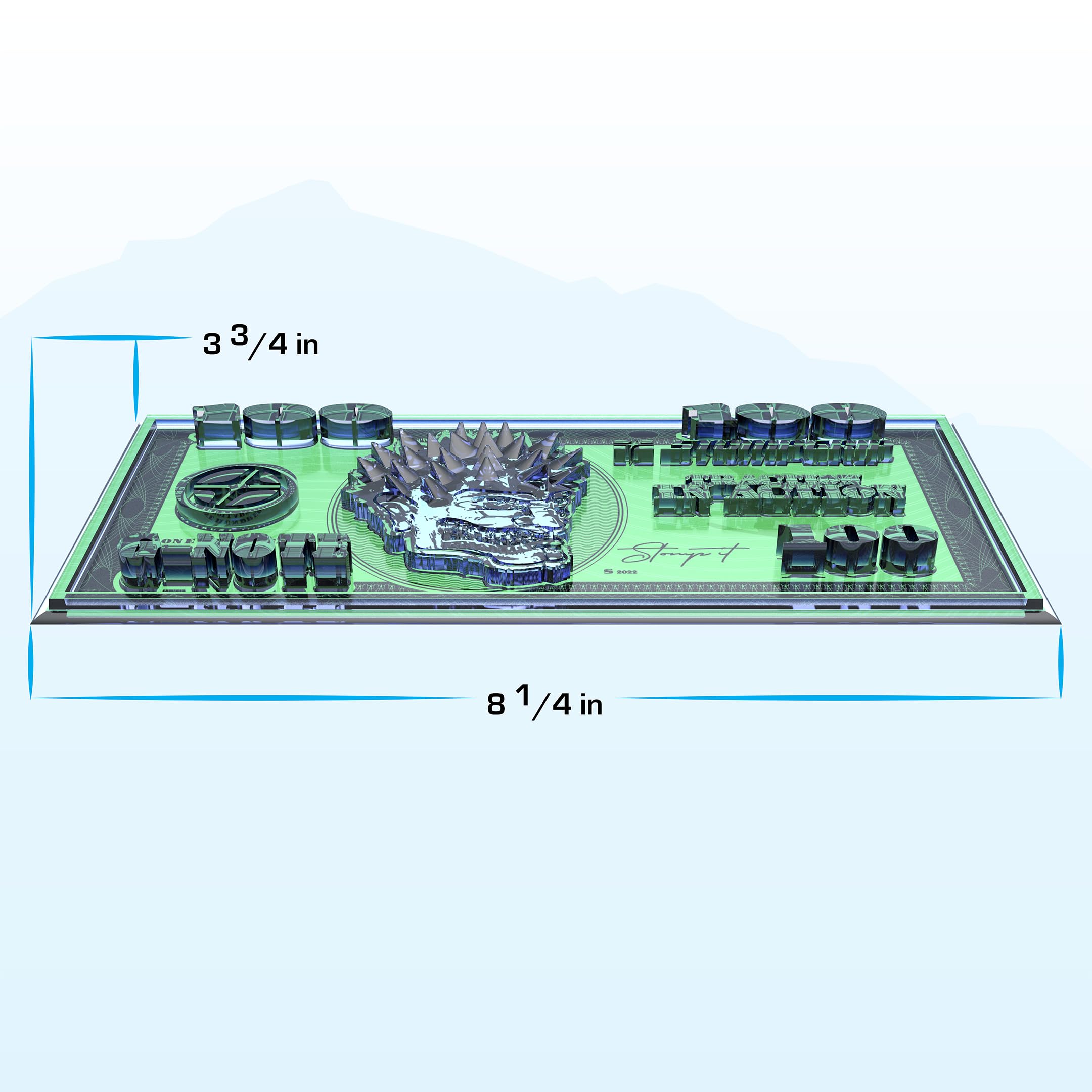 Stompgrip Premium Snowboard Stomp Pad | G-Note | Vice Collection | 3D Decal | Green