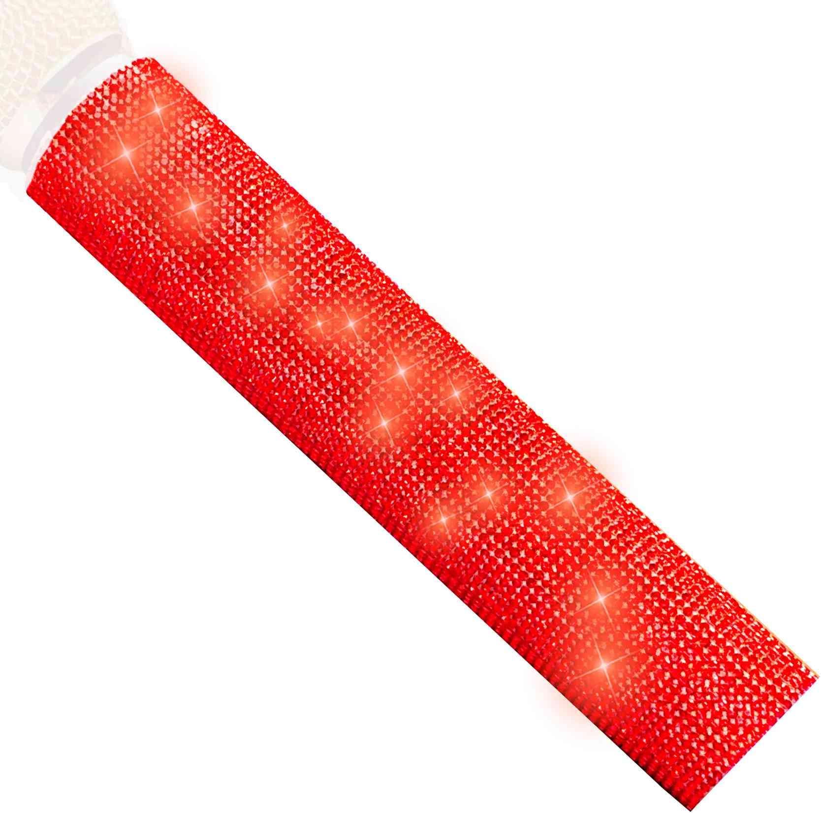 Sparkle Red Microphone Sleeve for Universal Wireless Mic Handheld and SB58 Beta58 Shine on Sing, Weddings, Live Streaming and Christmas Event Party Stage Show