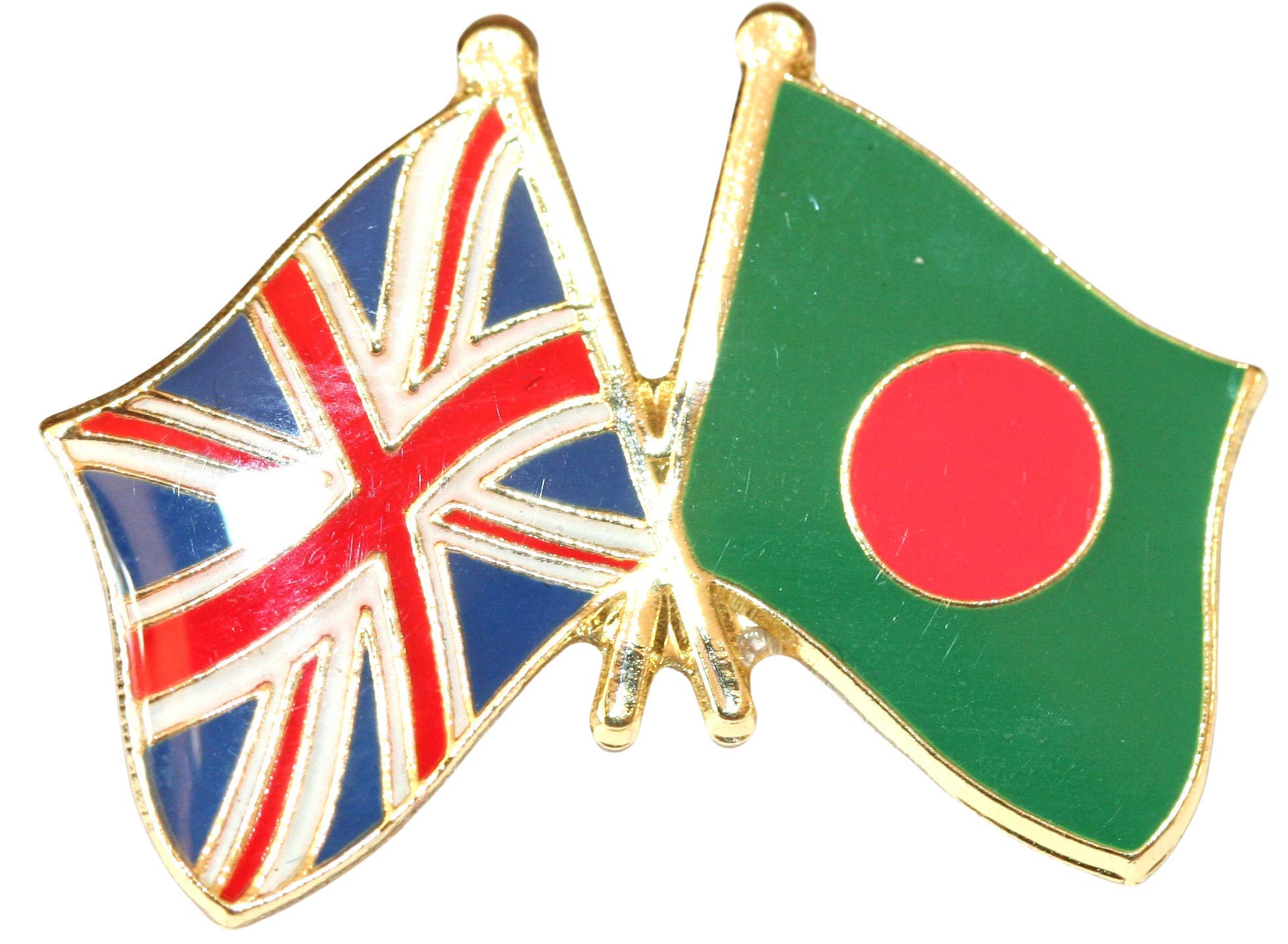 UK & Bangladesh Friendship Flag Pin Badge