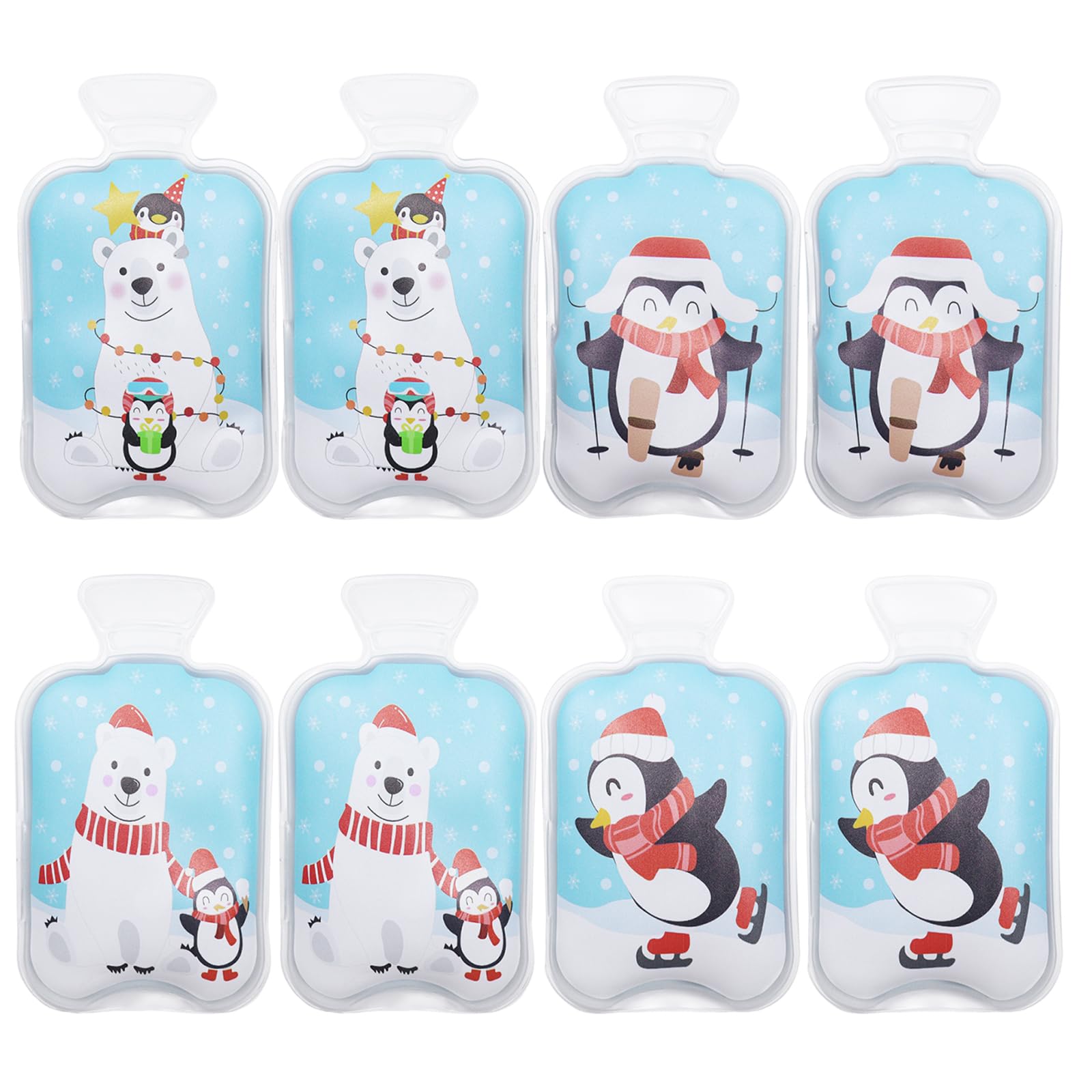 8 Pezzi Scaldamani Riutilizzabile, Scalda Mani Tascabili, Mini Riscalda Mani Gel Portatile Scaldini Mano, Natalizio Scaldamani Tascabile per Le Fredde Giornate Invernali, Viaggi, Sport, Campeggio