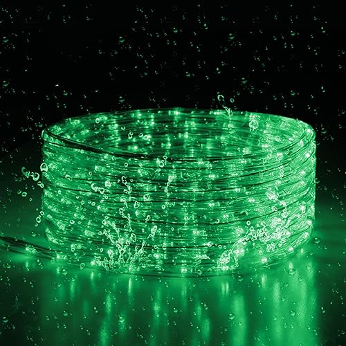 Miniatura 4 de Cuerda de luz LED verde, tira de luces LED de 20 pies para exteriores, impermeable, iluminación decorativa para decoraciones de interiorexterior,