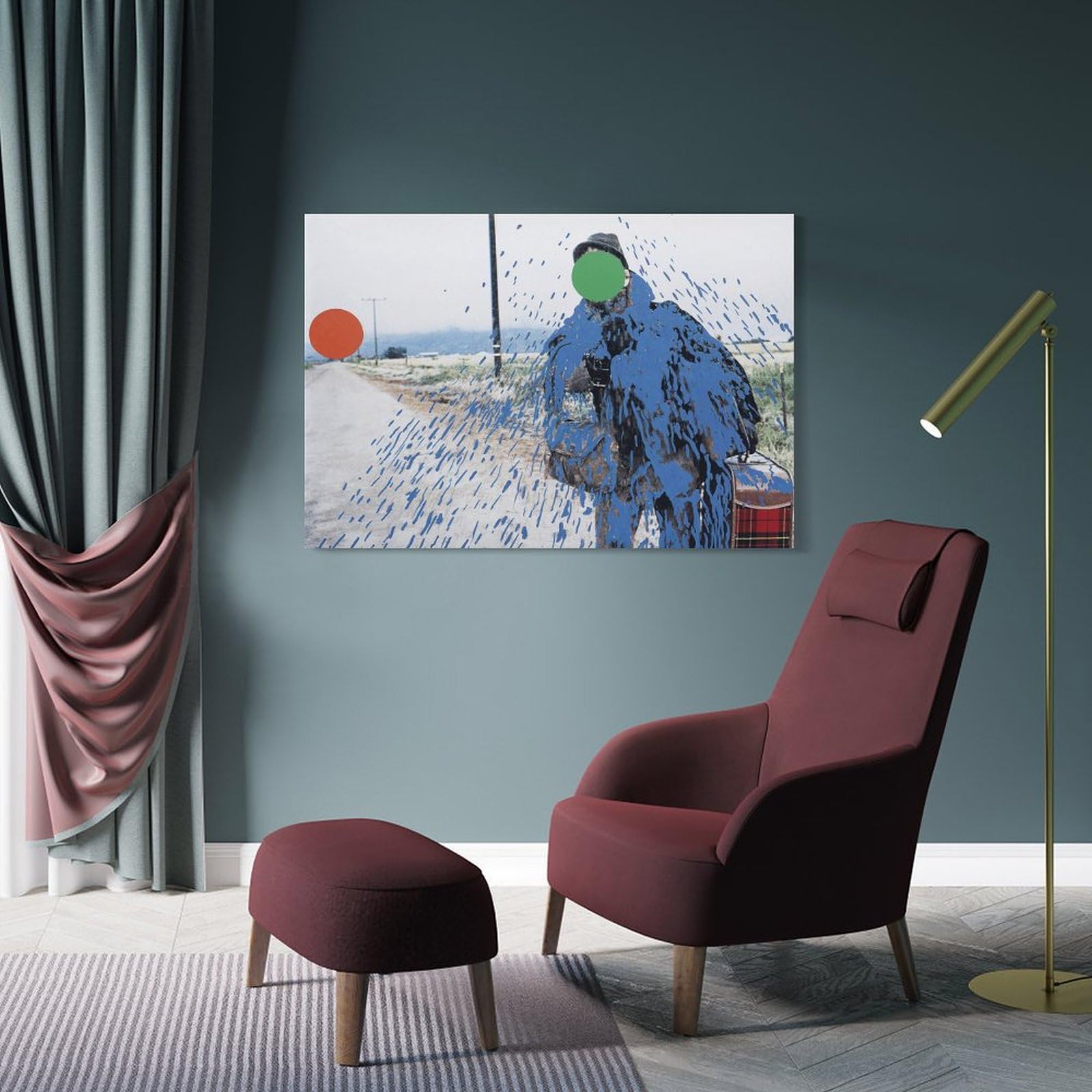 Amazon.com: JIANPIN John Baldessari Placard Hitch-hiker Prints
