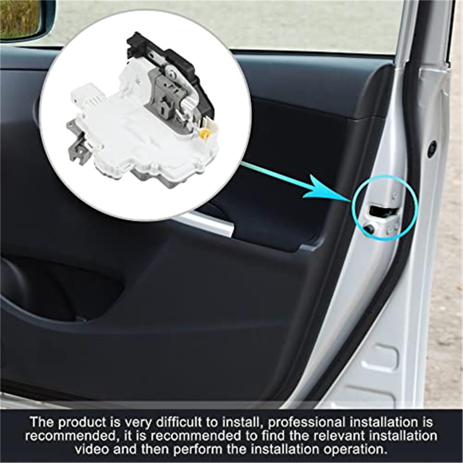 Actuador de Cerradura de Puerta Delantera Derecha 1P2837016 ABS Metal Blanco Motor de Cierre centralizado para Coche