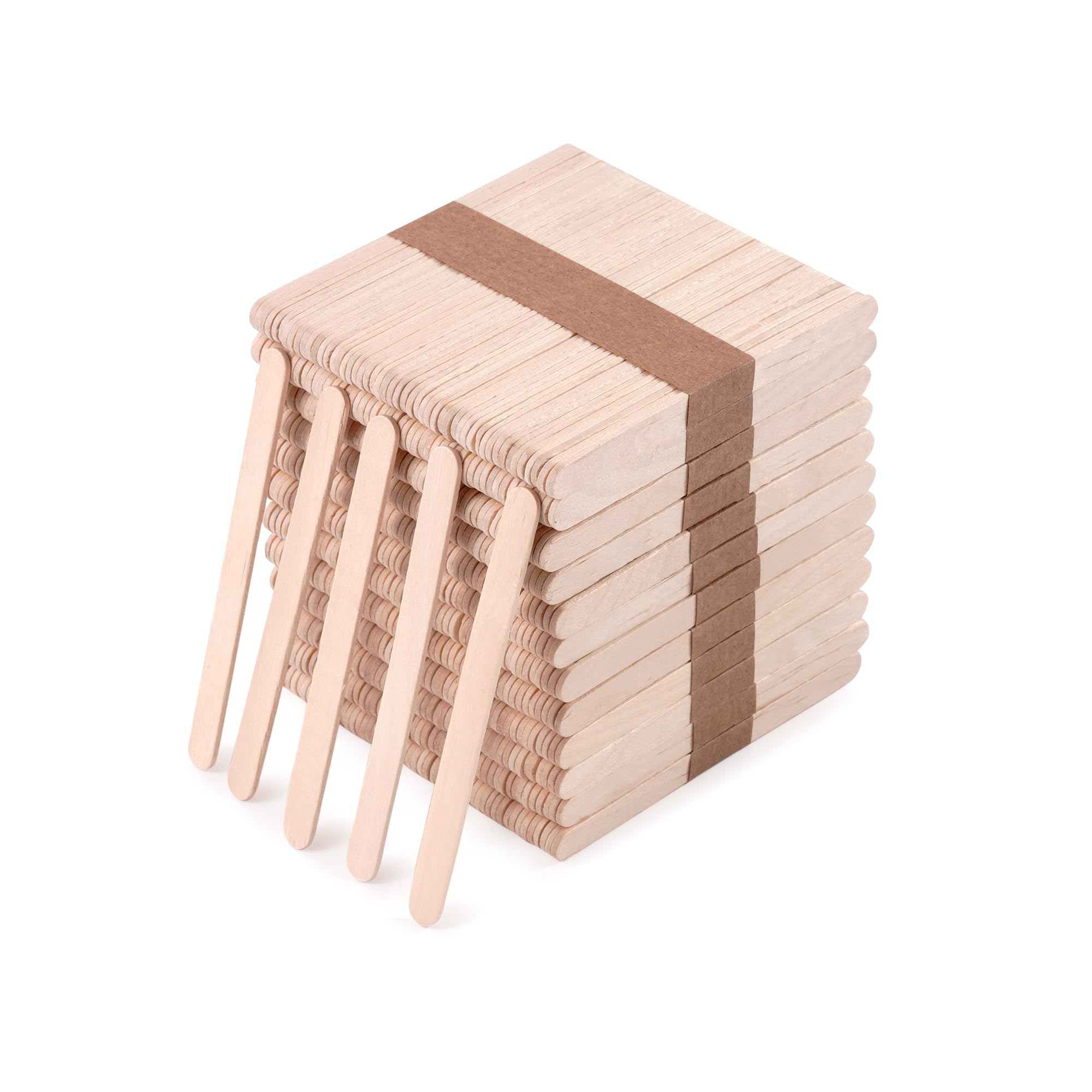 600 Pcs Wooden Wax Sticks 4.5-Inch