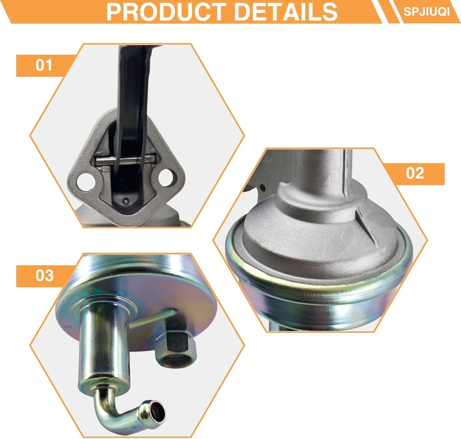 Mechanical Fuel Pump M4868 SP1169MP 40680 B0170P 602-1106 Fits Pontiac GTO Firebird LeMans Tempest Catalina 5.7L 6.6L 7.0L 350 400 428 V8 Engines 1969 70 71 72 Muscle Car Series