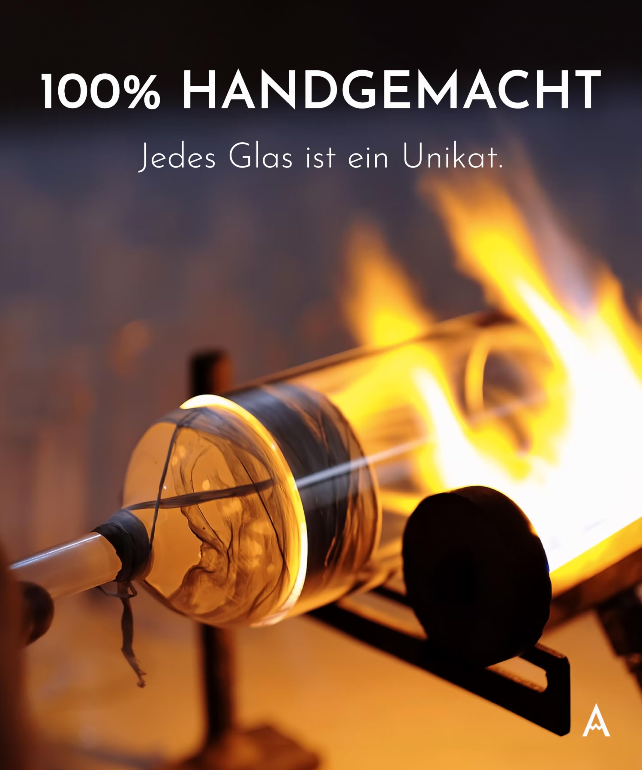 Premium Weinglas (1er), Handgefertigtes Borosilikatglas mit bergen drin, Spülmaschinenfest, Weißweinglas, Rotweinglas, Cocktail glas