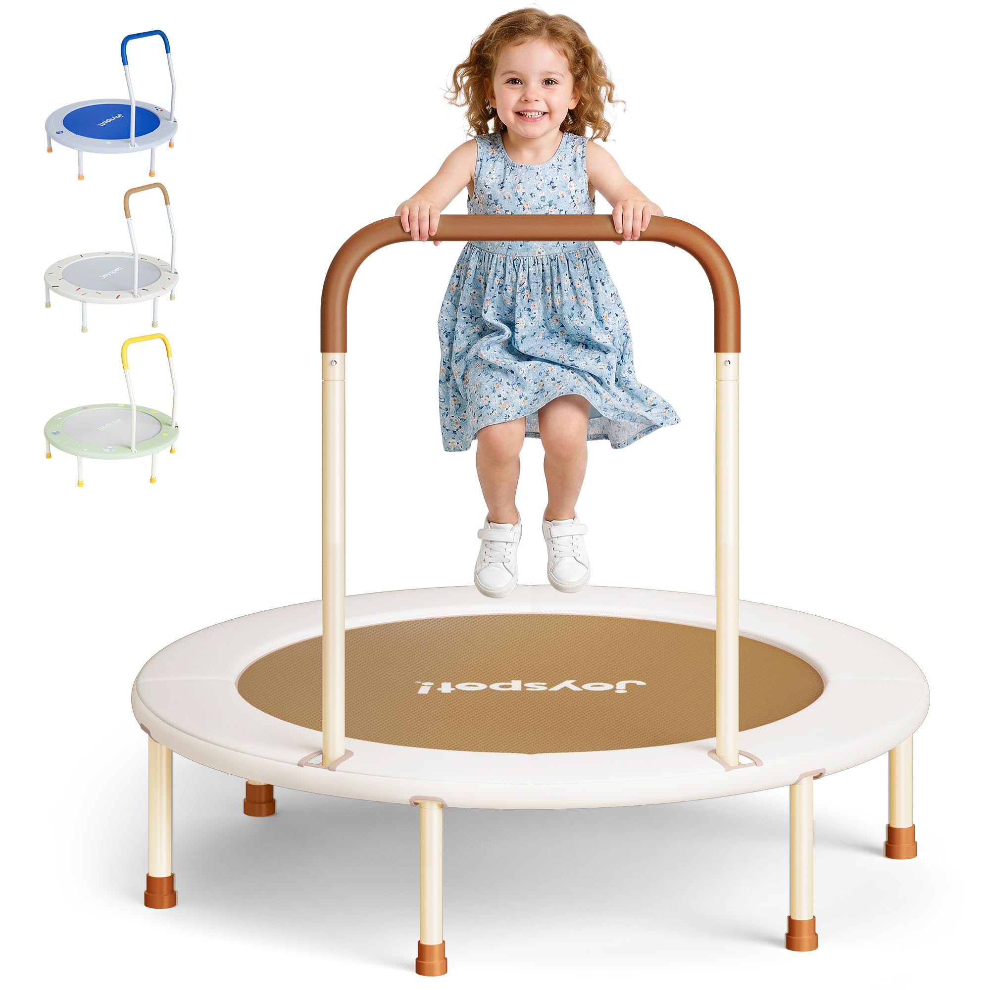 36-Inch Toddler Trampoline with Foam Handle, 3FT Foldable Mini Rebounder