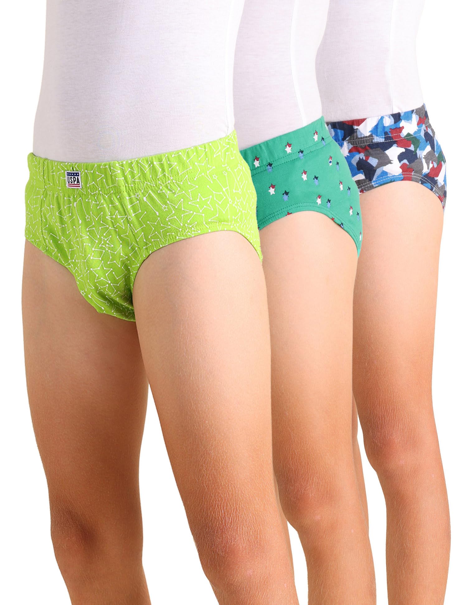 U.S. POLO ASSN. Boys Cotton Briefs (Pack of 3)