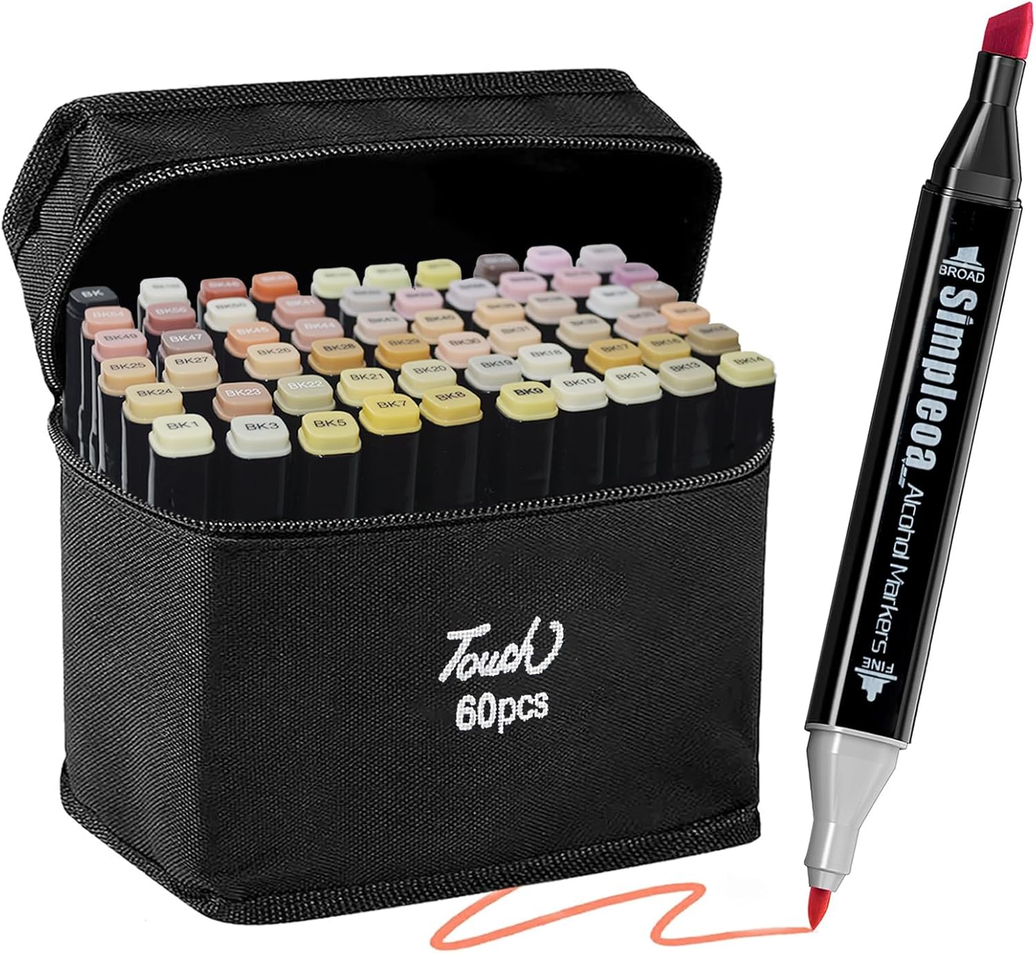 Simpleoa 80 Alcohol Markers for Students, Dual Tip Art Marker School