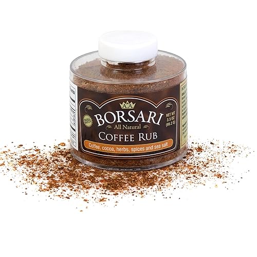 Borsari Condimento para café condimento gourmet con café y cacao sin gluten condimento multiusos natural para frotar y salsas botella de coctelera
