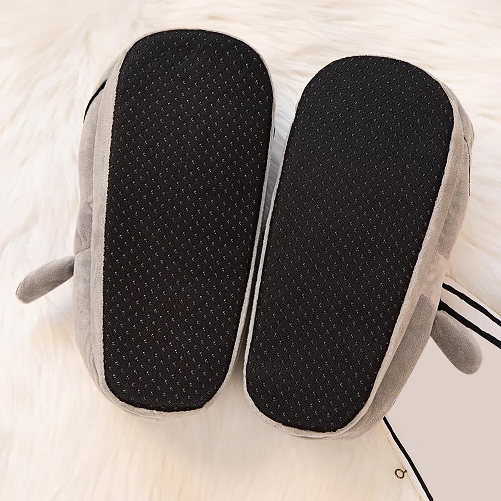 Sleepers - Pantuflas de hamburguesa para mujer, cálidas, antideslizantes, cómodas