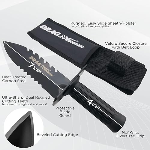 Miniatura 5 de The Original DragonXT Edge Digger - Pala detector de metales  Pala de detección de metales resistente  Herramienta de pala de zanja de doble dentada