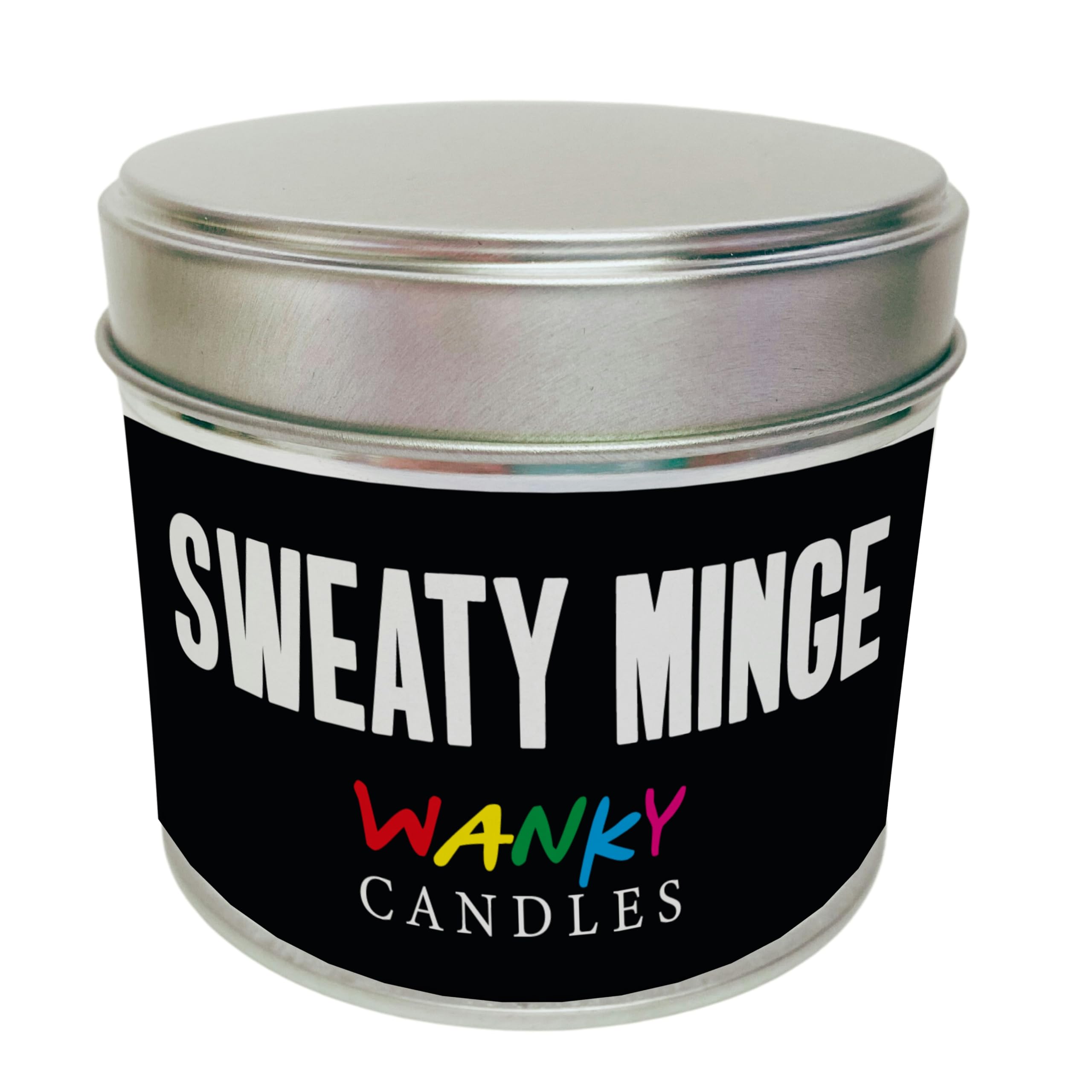 Wanky Candle Funny for Her Or Him Vanilla Scented Tin Novelty Rude Humour Birthday Christmas (Sweaty Minge)