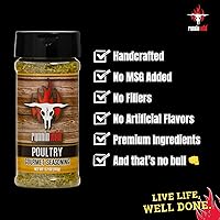 Vista 7 de Condimento Gourmet para Aves – Mezcla para Pollo y Pavo Multiusos con Ajo, Limón y Especias Mezcla Premium Sin GMS Añadido para Asar, Grillar