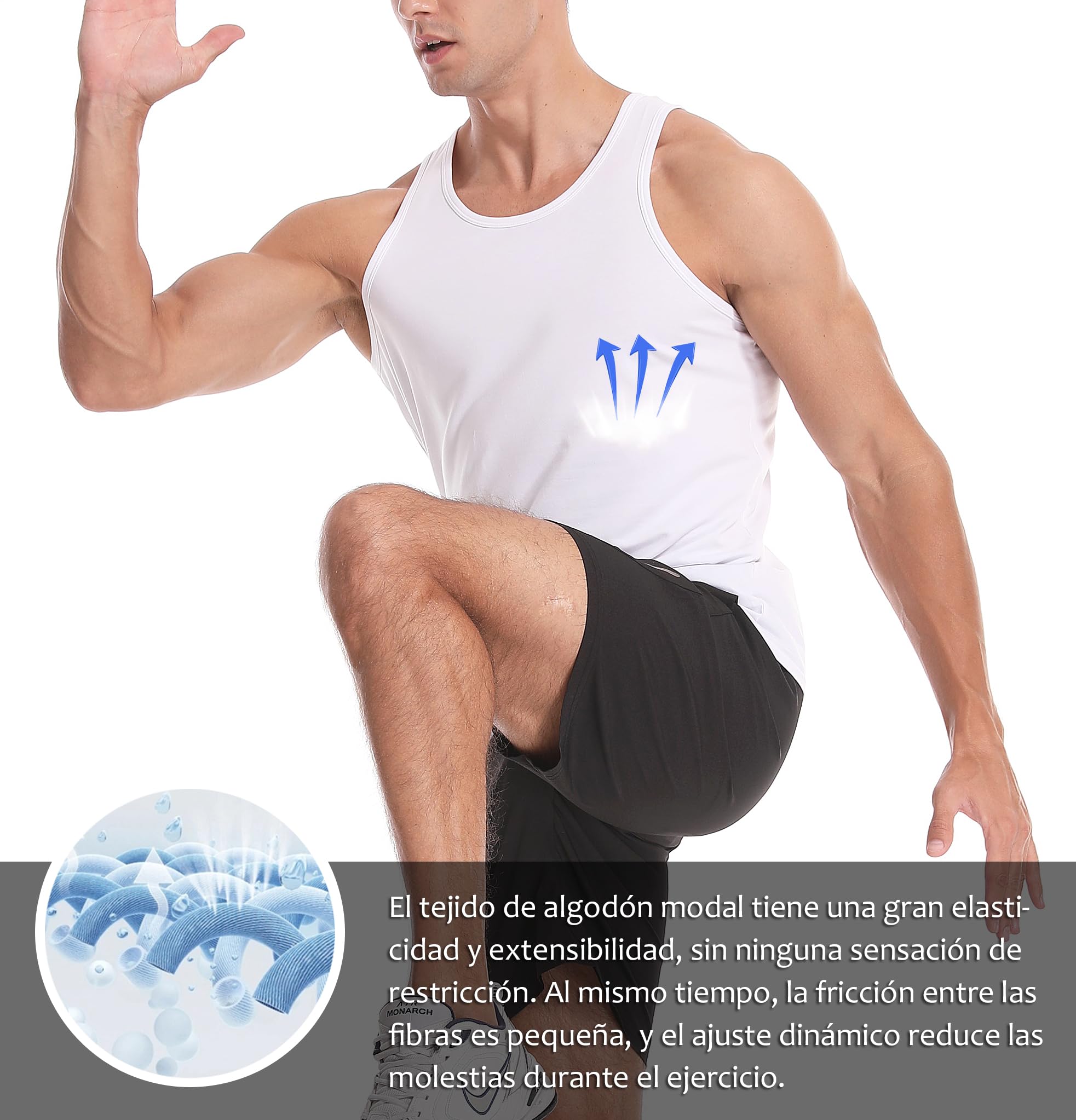 Chalecos Ajustados Masculinos Chalecos de algodón gimnasios sin Mangas Camisetas musculares de Fitness