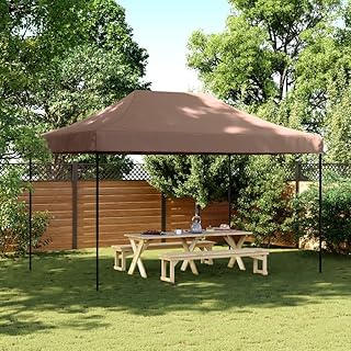 Tienda de campaña plegable para fiestas, color marrón, 440 x 292 x 315 cm