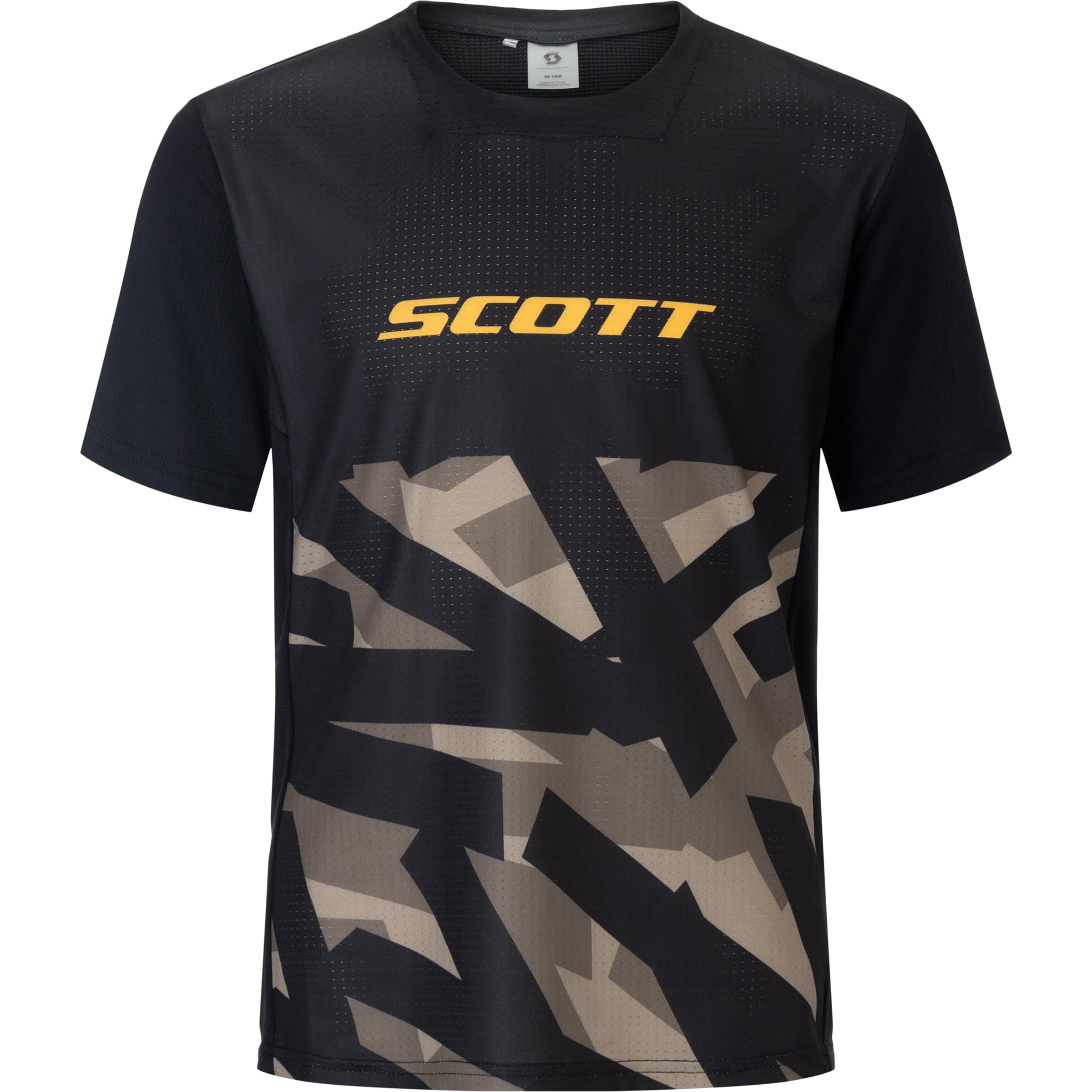 Scott Jr Vertic Delta Kinder Fahrradtrikot Kurzarm schwarz 2026: Größe: S (128)