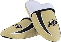 Vista 5 de FOCO mens NCAA College Team Logo Sherpa Moccasin Slippers