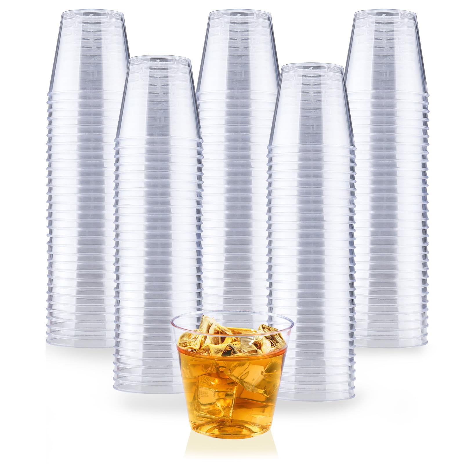 Bicchieri Plastica, 200 Pezzi Bicchieri da Liquore Trasparente 30ml Riutilizzabili per Dessert Caffè Bevande Finger Food Bicchierini da Shot per Feste Compleanni Matrimoni (Trasparente)