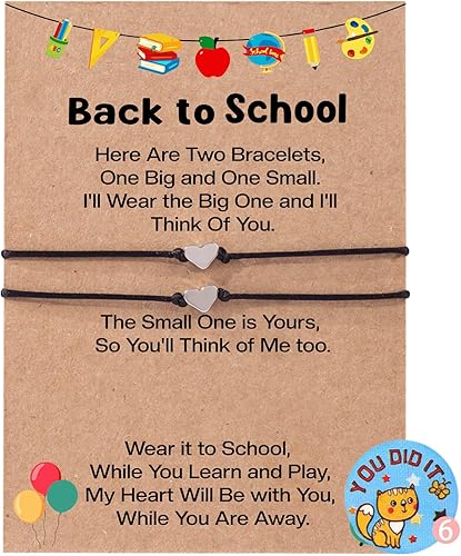 Ithmahco Back To School Bracelet Mommy And Me, First Day Of School Bracelet, Mommy And Me Bracelets, Back To School Bracelet Mommy And Me, Back To
