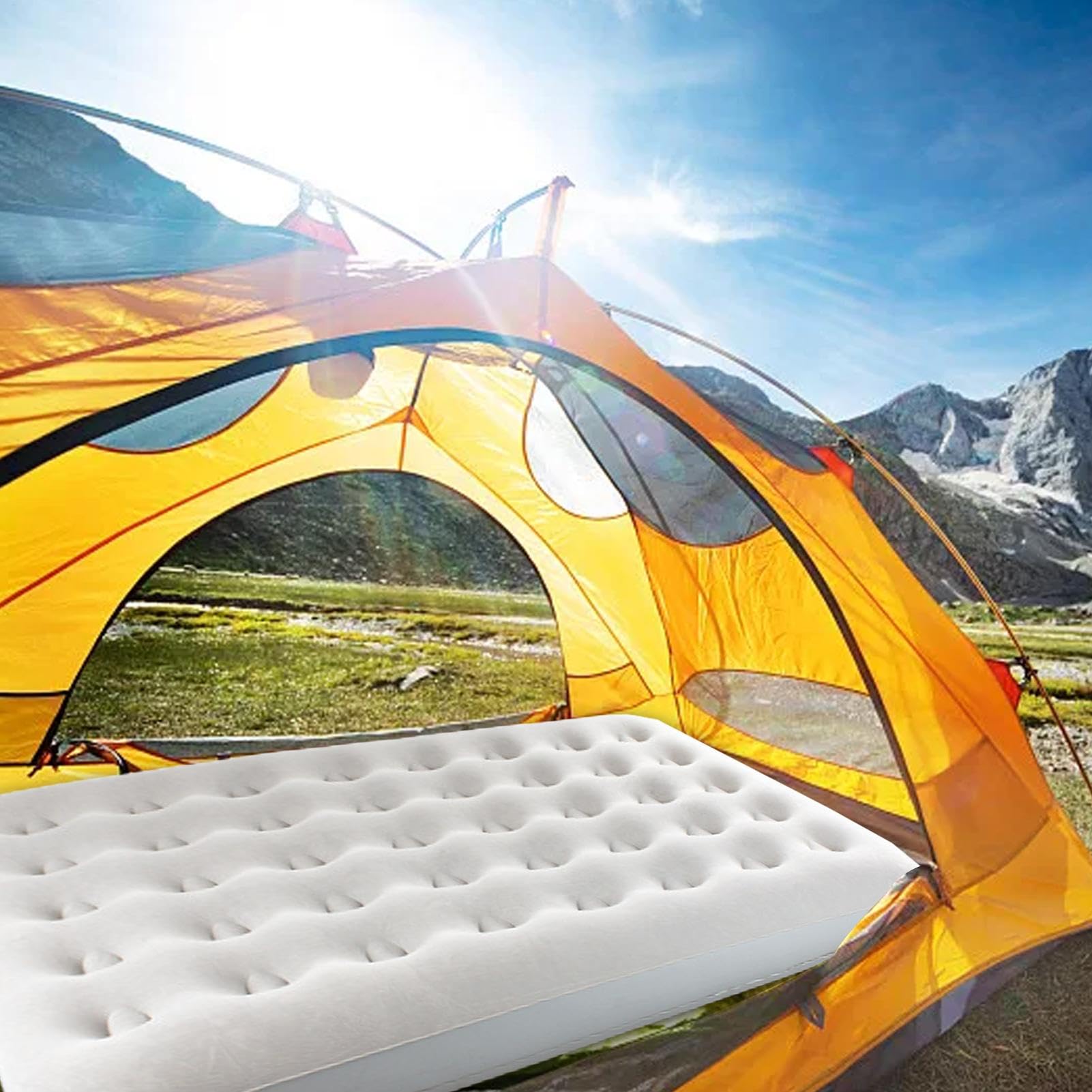 Colchón inflable Impermeable Cómodo Portátil Versátil Doble Cara
