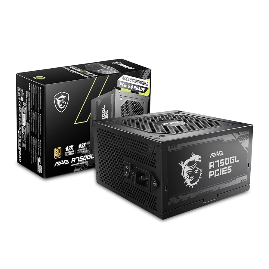 MSI 750W電源 Amazon | MSI 750W自作PC電源ユニット MAG A750GL PCIE5 (80PLUS