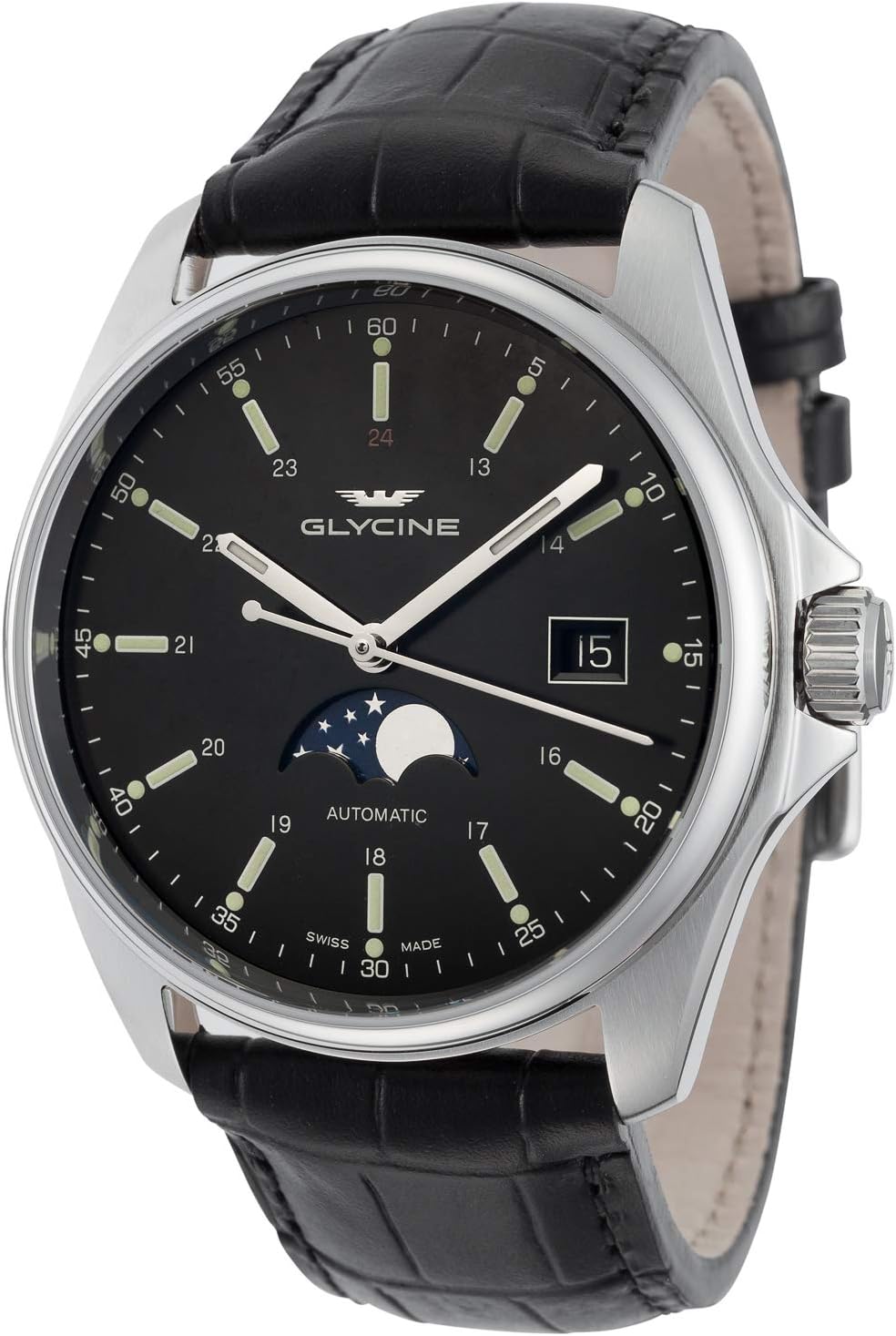 Glycine Combat 6 Classic Automatic Black Dial Mens Watch GL0116