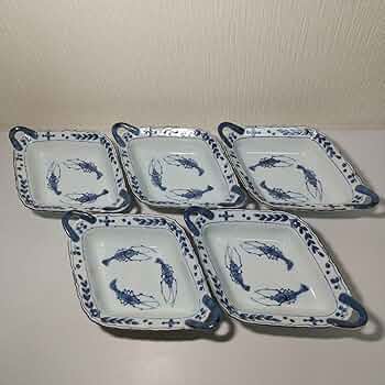 たち吉　えび絵皿6枚セット たち吉えび絵皿6枚セット