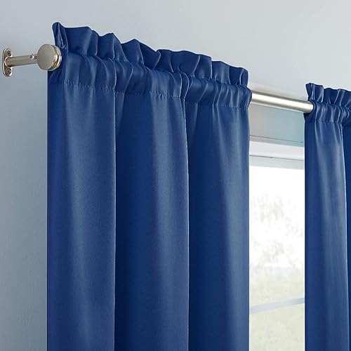 Miniatura 4 de Merryfeel Paneles de cortina de ventana para dormitorio, cortina de oscurecimiento de habitación para sala de estar, 30 pulgadas de ancho x 84