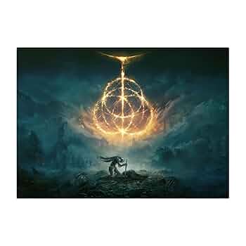 Displate　エルデンリング　メタルポスター Amazon.com: Displate Metal Poster Elden Ring - Lands Between