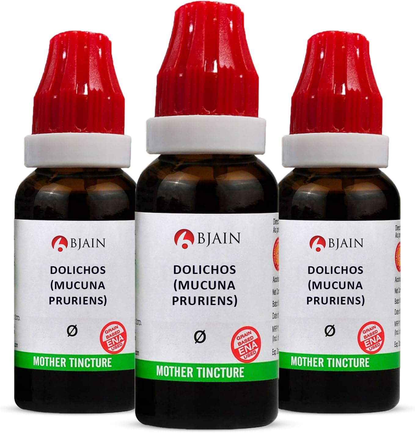 Bjain Homeopathic Dolichos (Mucuna Pruriens) Q Mother Tincture, 30ml (Pack of 3)