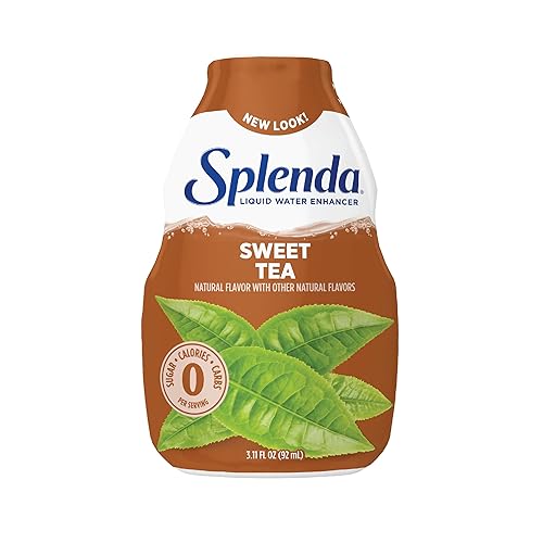 SPLENDA Gotas potenciadoras de agua líquidas, sin azúcar, cero calorías, sabor natural, mezcla de bebida concentrada, 3.11 onzas líquidas cada