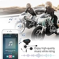 Vista 2 de Auriculares para Casco de Motocicleta Headset Estéreo Bluetooth Auriculares Inalámbricos Manos Libres Micrófono Auriculares Reproductor de Música
