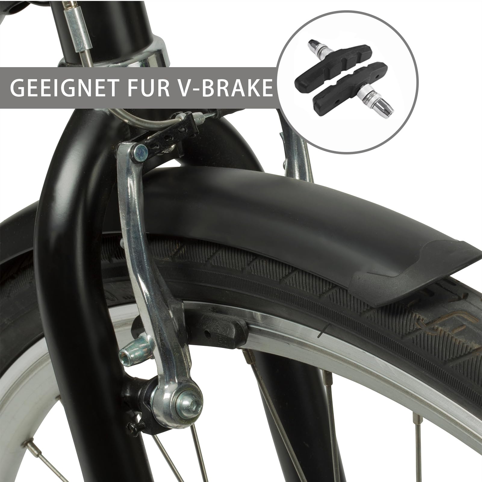 Lot De 8 Plaquettes De Frein Vélo 70 Mm – Compatibles V-Brake – Route & VTT – Freinage Efficace Et Silencieux