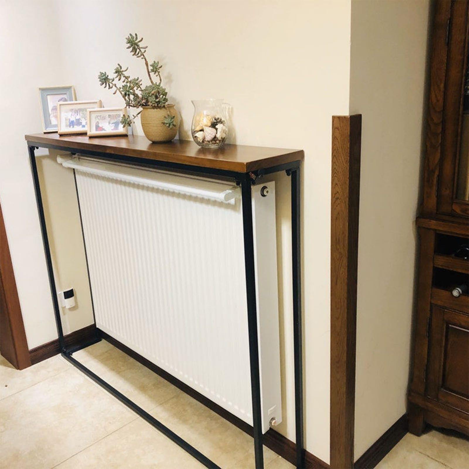 Copritermosifone – Sopra Termosifone Mensola Galleggiante Senza Fori(100x20x90cm)