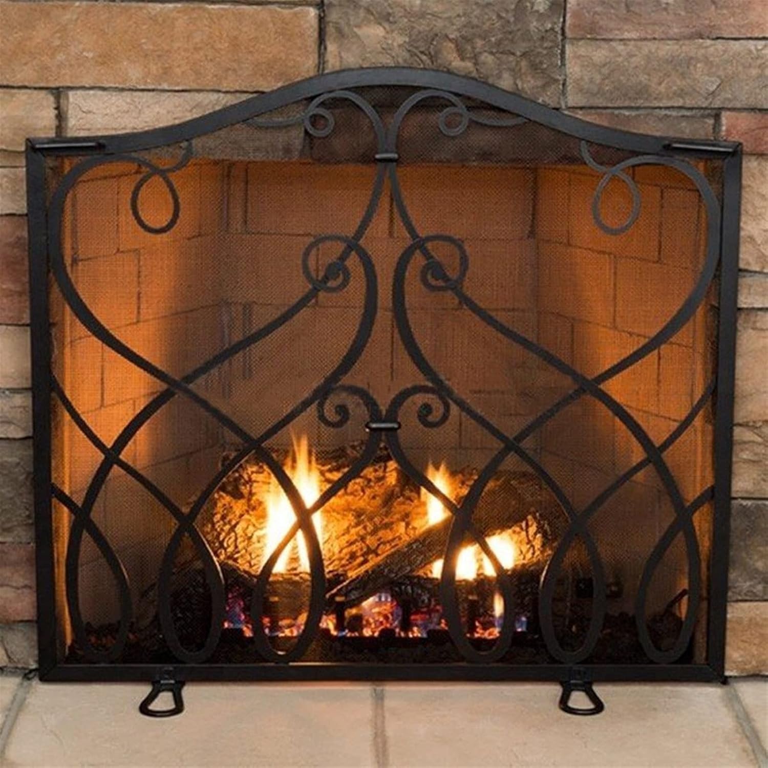 Outdoor Retro Fireplace Screens Wood Burning/Stover/Hearth
