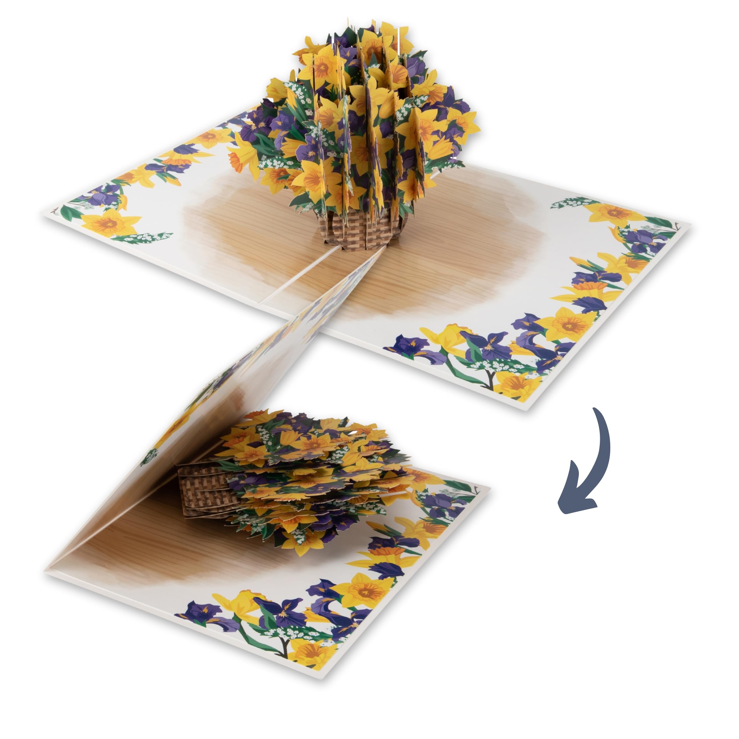 Cardology Pop-up-Karte Rosenstrauß – 3D-Blumenkarte Für Valentinstag, Jahrestag & Muttertag