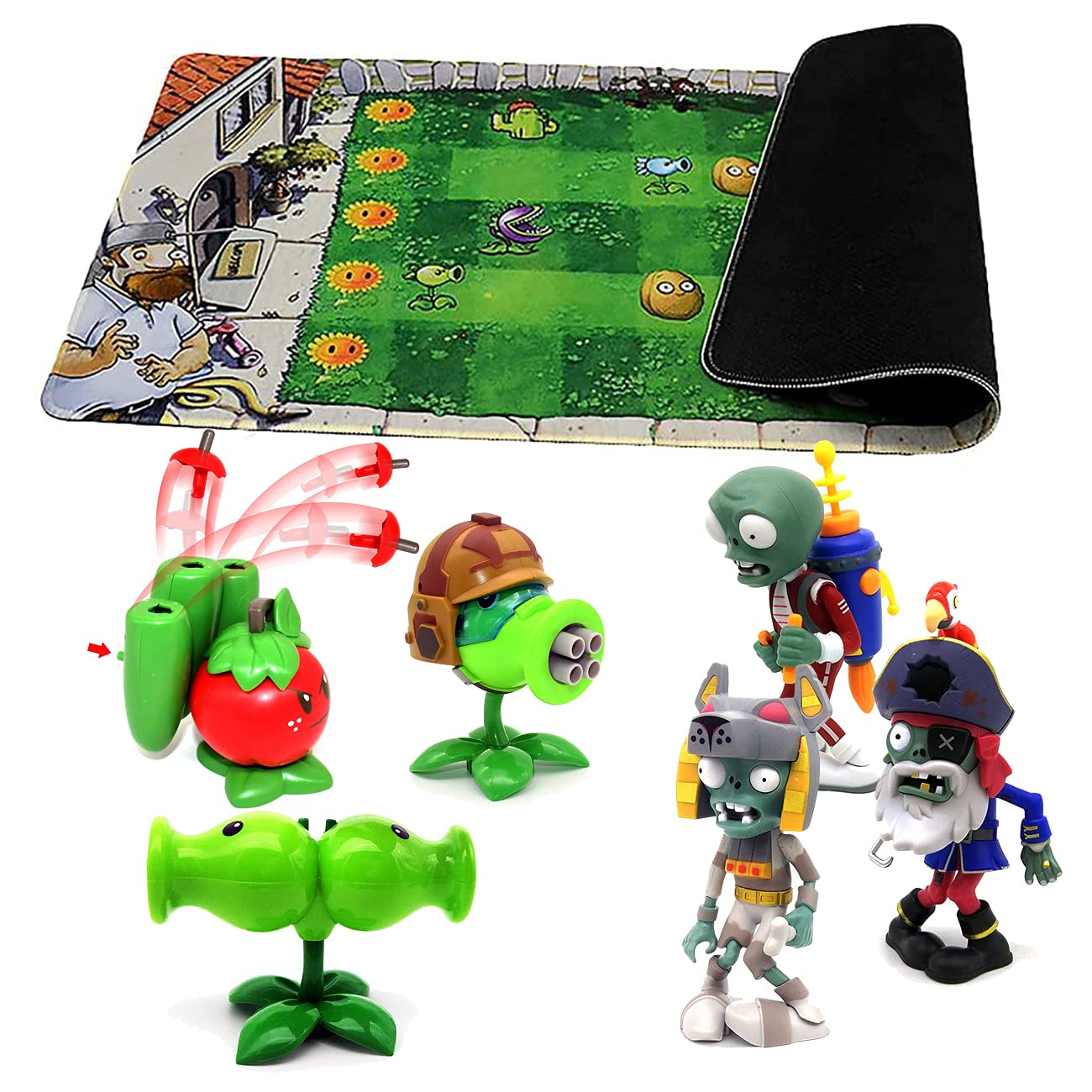 Buy NC s vs Zombies 2 Toys 6 in 1 , Dragon Grass and Corn Chariot