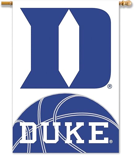 Miniatura 1 de BSI PRODUCTS INC - Pancarta Duke Blue Devils de 2 caras de 28 x 40 pulgadas con manga de poste - Orgullo de baloncesto DU - Alta durabilidad -
