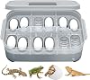 2 Pieces Egg Incubator Poultry, 16.5x11x5cm Egg Incubator For Hatching Eggs, Reptile Egg Incubator, Easy To Clean And Observe, For Hatching Chicken, Duck And Quail Eggs