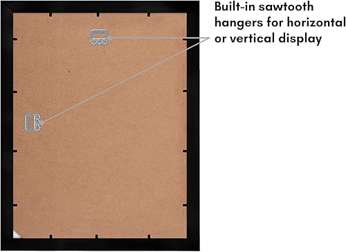 Miniatura 4 de Americanflat Marcos de fotos de collage de 11 x 14 y 8 x 20 pulgadas en color negro