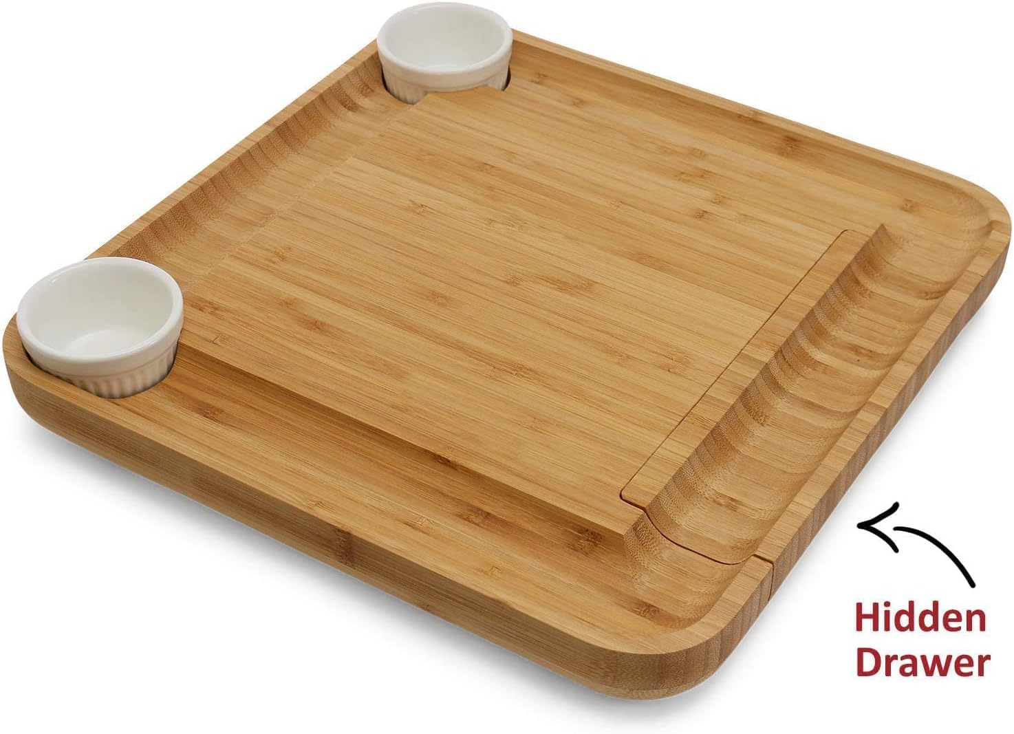 ❤ Crazy Deals Charcuterie Boards 100% Natural Bamboo Cheese Board and Knife Set, Unique Gifts for Women Christmas Gift Ideas for Her Wife Parents Mother Grandparents Couples Housewarming House Home White Elephant