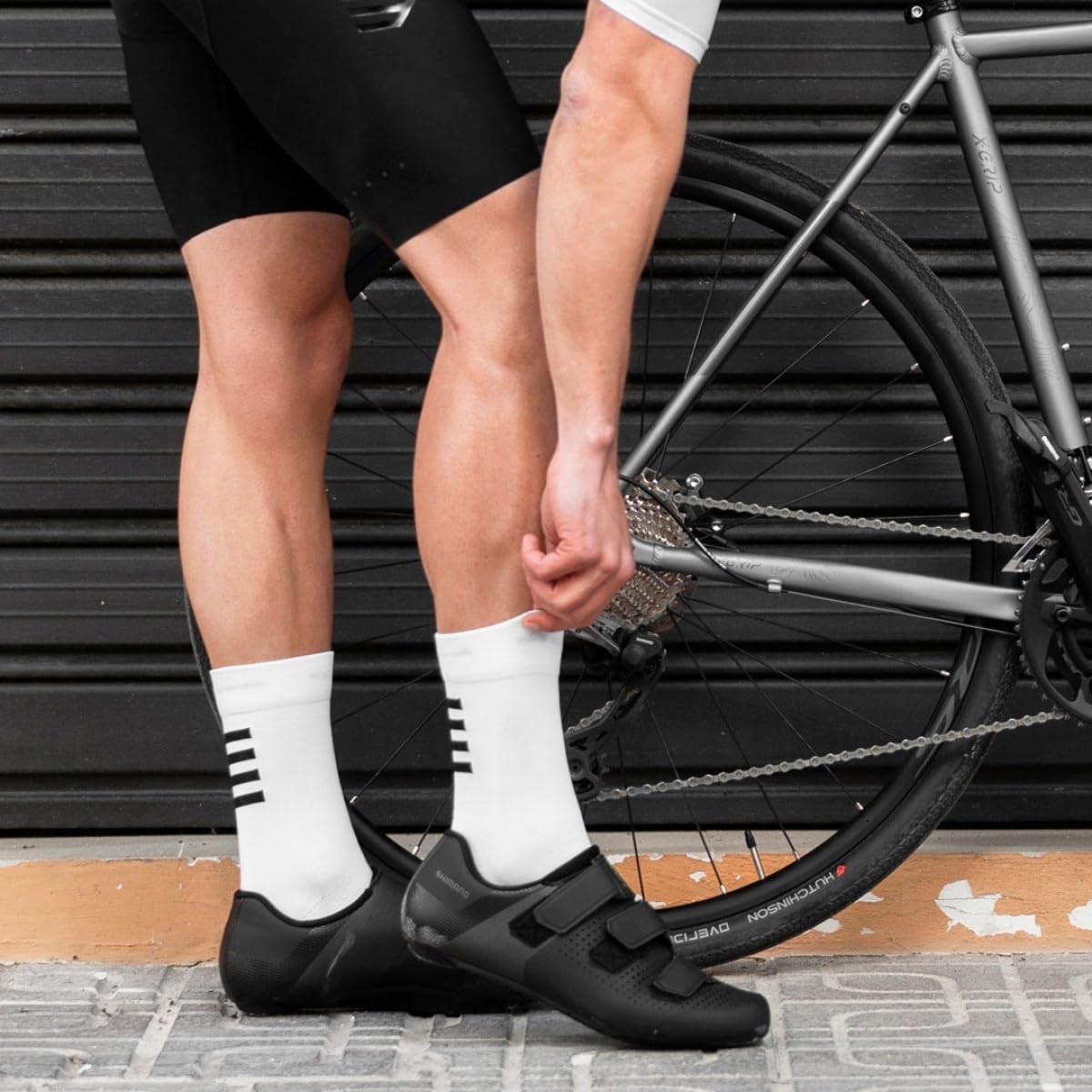 SIROKO Calcetines Ciclismo S1 Hombre Mujer Compresión
