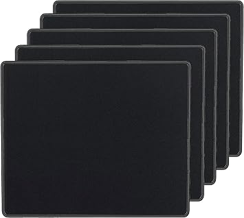 Storite 5 Pack 220mm x 180mm x 2mm Speed Type Gaming Non-Slip Rubber Base Mousepad Desk Mat Keyboard Pad for Laptop/Computer Office PC & Home - image, photos