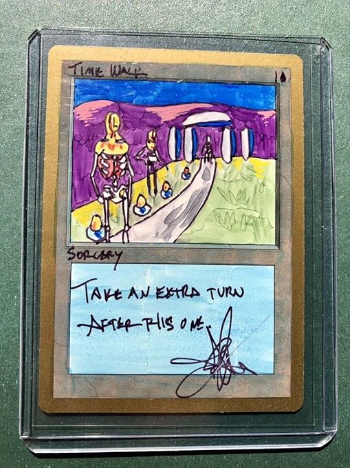 スケッチアート　time walk タイムウォーク MTG サイン入り Amazon.co.jp: スケッチアート time walk タイムウォーク MTG