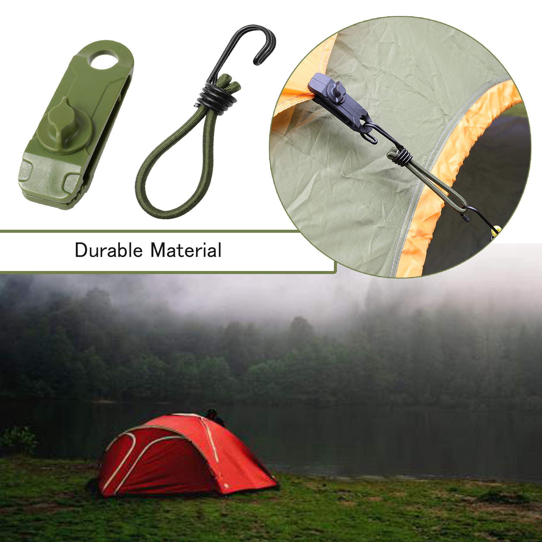Zeltclips Für Camping - Winddicht & Stabil Für Planen & Markisen