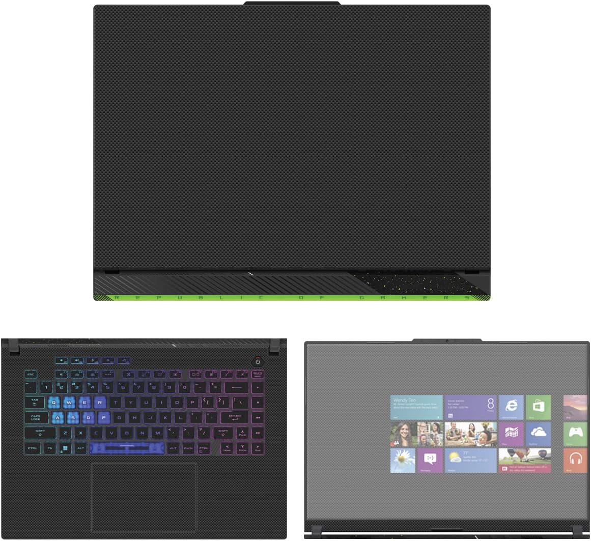Decalrus - Protective Decal Sticker for The ASUS 16 Republic of Gamers Strix G614 (16" Screen) case Cover wrap ASrog16strix_G614-17