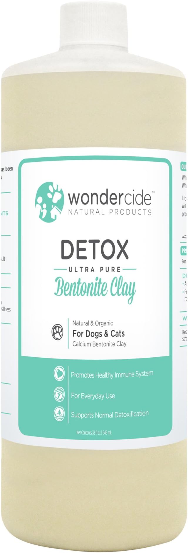 WORMPET Natural Detox Ultra-Pure Bentonite Clay for Dogs & Cats 32oz