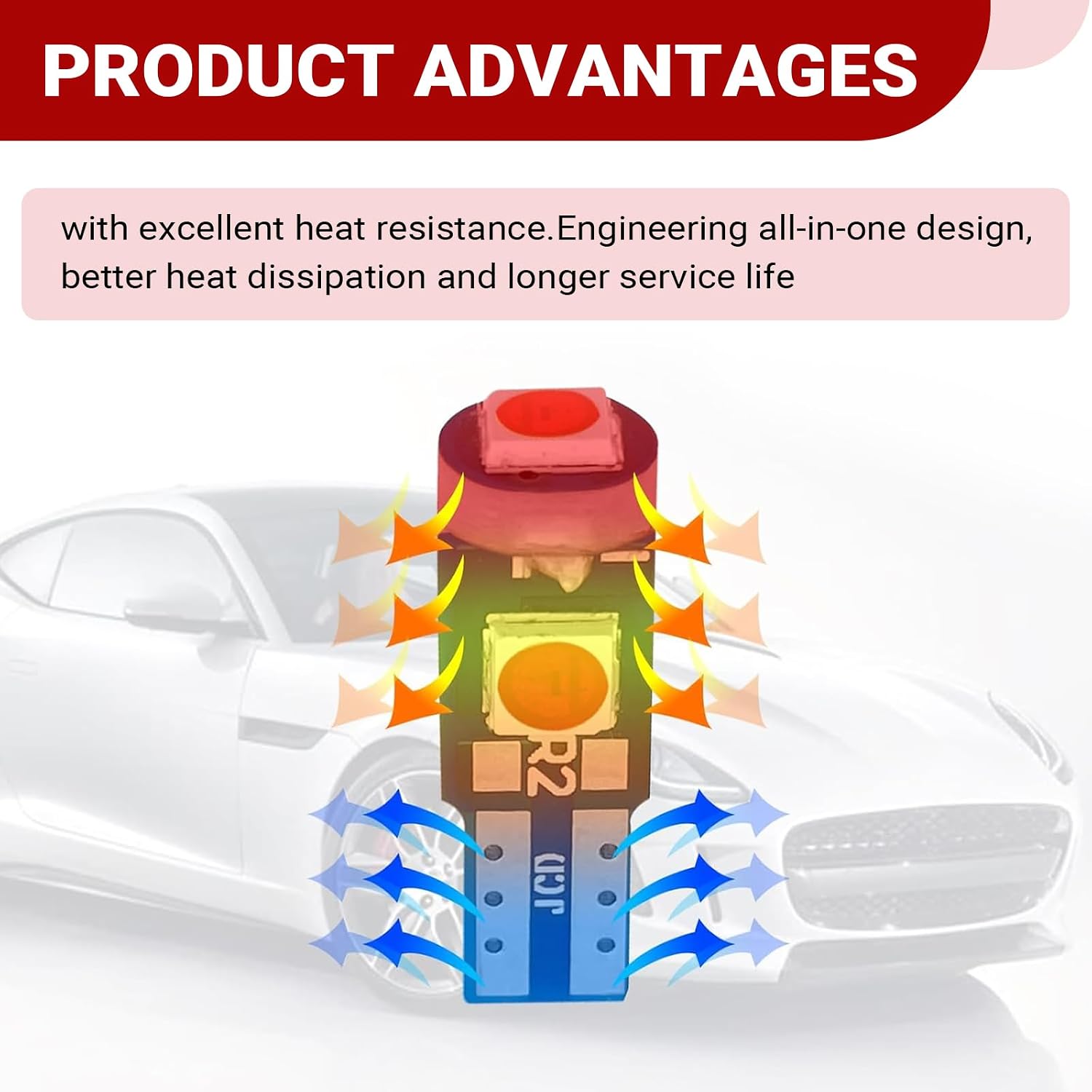 20 PCS 74 LED Bulb Dash Light, Super Bright T5 37 74 LED 3030-3SMD Instrument Light Bulbs, Universal 12V Car Dashboard Lamp Indicator Lights Lamp with Twist Lock Socket, for Most Cars (Red)